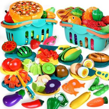 Imagem de Conjunto de comida Play BAODLON, 100 unidades para cozinha infantil co