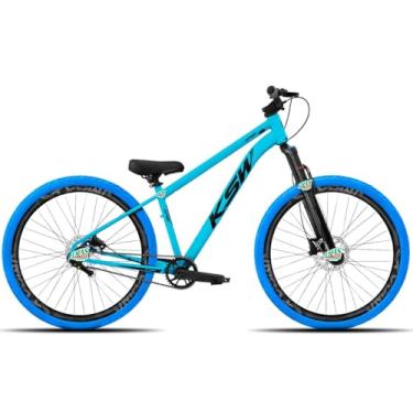 Imagem de Bicicleta KSW do Grau Kit 1x1 Freio Hidráulico Pneus Flame,AZUL 2