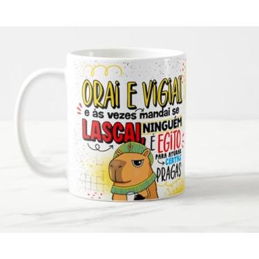 Imagem de Caneca Capivara Orai e Vigiai e Às Vezes Mandar Se Lascar