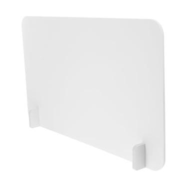 Imagem de Zerodeko Divisória para Tampos de Mesa: Painel de Privacidade Em Pvc para Salas de Aula, Escritórios E Restaurantes, Branco, 15,74 X 19,70 Polegadas
