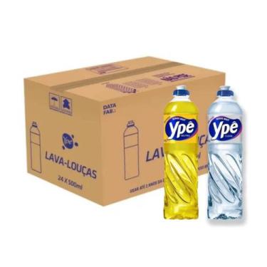 Imagem de Kit 24 detergente liquido 500 ml ype clear/neutro - Ypê