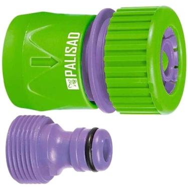 Imagem de Engate Rápido 3/4"" Macho com Bloqueador de Passagem Rosca Externa - 657558 - PALISAD CAMPING