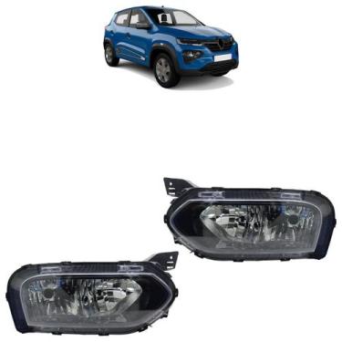 Imagem de Farol Dianteiro Inferior Kwid 2022 A 2024 Máscara Negra - Dragon, Dire