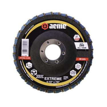 Imagem de Disco Flap Aeme Fibra Angular Extreme Misto 4.1/2" (115mm)