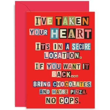 Imagem de Cartões engraçados de aniversário, nota aleatória presente de dia dos namorados bem-humorado para namorada, namorado, marido, esposa, presente romântico fofo para ele, homens e mulheres, em branco por