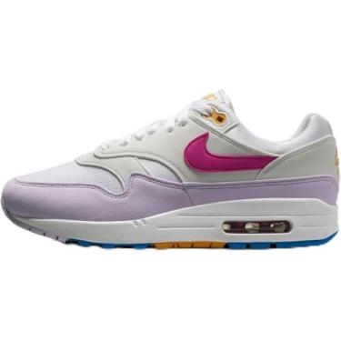 Imagem de Nike Tênis feminino Air Max 1, Branco/azul fotográfico/relógio de sol/rosa alquimia, 40