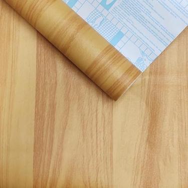 Imagem de Papel de Parede Vinílico Madeira – Autocolante Lavável 4,5m² para Ambientes Aconchegantes(Pinus N009C)