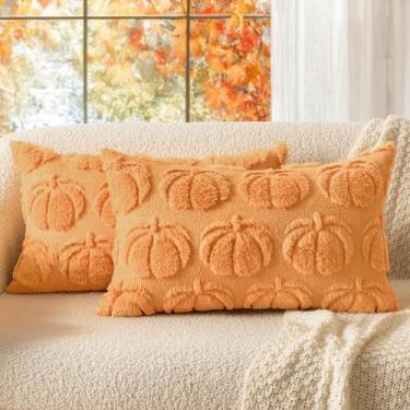Imagem de Capa de travesseiro MIULEE Fall Decor 30x50cm Conjunto de 2 peles sint