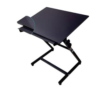 Imagem de Cavalete Black com Tampo 80 x 60 cm e Vidro Acoplado - MOD. CV-06B/V