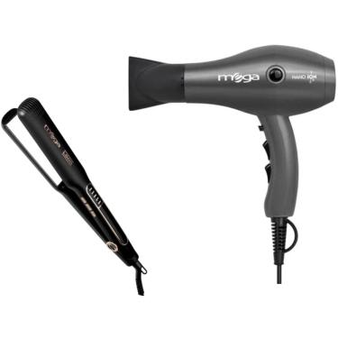 Imagem de Kit Mega - Secador De Cabelo Nano Ion 2000W 220V + Prancha L500 Placa Larga 230ºc Biv