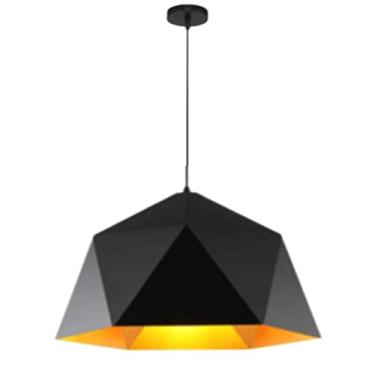 Imagem de CHENKUI Luminária pendente de cor industrial Macaron Losango Abajur Vintage Metal Atmosfera Luz de teto, E26/E27 Base Rústica Ajustável Luminárias Penduradas no Teto para Ilha de Cozinha, Restaurante