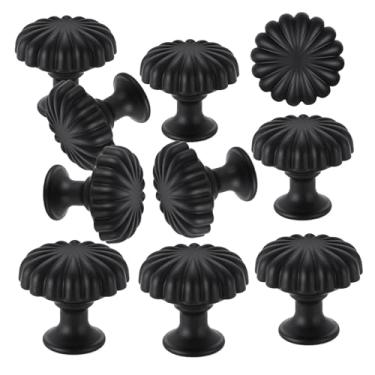 Imagem de Puxadores Para Cômoda 10 Unidades | Puxador De Cozinha Abóbora,Puxos De Liga De Zinco Antigos Redondos Para Armário Quarto Sala De Estar Casa De Banho Garagem Reforma De Móveis