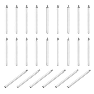 Imagem de PATIKIL 24 peças M4 x 75 mm + 6 mm macho fêmea hexagonal, espaçador de placa-mãe PCB de ferro niquelado para gabinetes de computador, placas de circuito, drone FPV, quadricóptero, prata