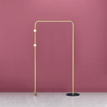 Imagem de Cabide de pé cabides cabide de chão cabide de ferro forjado cabide de corredor de quarto cabide de chão para vestiário de casa cabide simples para sala de estar de hotel cabide