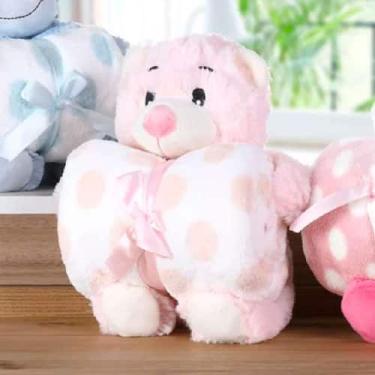 Imagem de Kit manta baby - Panosul, rosa, cinza, azul, rosa bebê