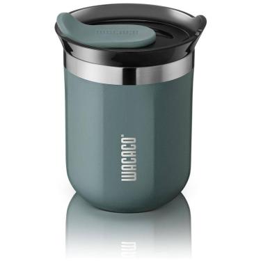Imagem de WACACO Copo para Café 180 mL Isolado a Vácuo Aço Inox Duplo com Tampa, Azul Cadete
