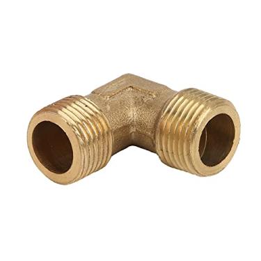 Imagem de HEEPDD Connector de Saída de Cotovelo de Latão Válvula de Retenção para Conexão Bomba de Ar G3/8 Thread, Sem Vazamento para Conexão de Bomba de Ar G3/8 Thread, Sem Vazamento NAN