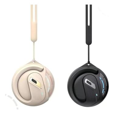 Imagem de KD-799 Fone de Ouvido Bluetooth Sem Fio, Design Circular, Preto, com Microfone Embutido e Suporte para Orelha