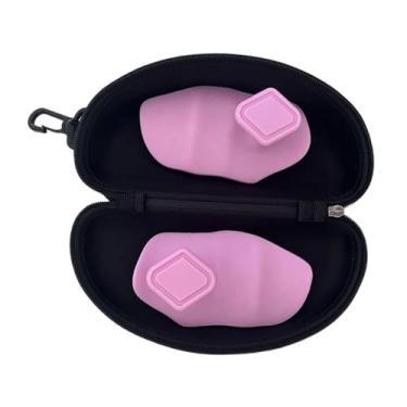 Imagem de oshhni Alças antiderrapantes para levantamento de peso, proteção para as, luvas leves para proteção mãos, protetores para barras de halteres, Rosa