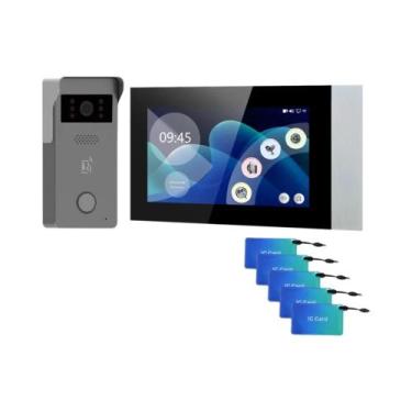 Imagem de Campainha De Vídeo Com Monitor Interno De 7 Polegadas E Câmera Externa