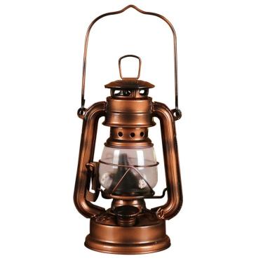 Imagem de Escultura: lanterna de querosene vintage, arte em ferro, estátua de 28 cm