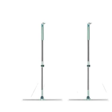 Imagem de Rodo de Silicone Para Limpeza Banheiro Vassoura Mágica Rodo Tira Pelo Limpa Vidro Seca Bem Silicone Vassoura Piso Vidros(KIT2 Verde)