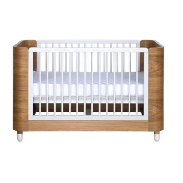 Imagem de Berço/mini Cama Pé De Meia Madeira Grades Brancas + Colchão