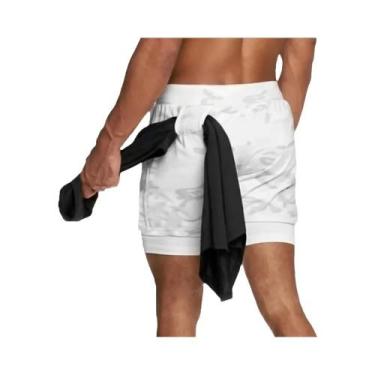 Imagem de Shorts de Corrida Masculino 2 em 1 - Esporte, Academia e Treinamento F