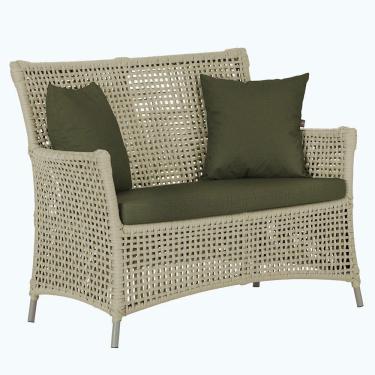 Imagem de 1 Sofá área Externa Igapó Alumínio Fendi Corda Náutica E13 Rami