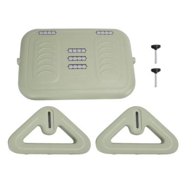 Imagem de TOPINCN Descanso para Os Pés Sob a Mesa No Trabalho, Apoio para Os Pés Com Altura Ajustável, Apoio para Os Pés Com Rolos de Massagem Descanso para As Pernas Sob a Mesa para Escritório e