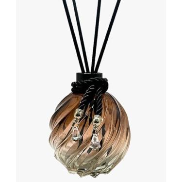 Imagem de Frasco Aspiral Jaspe 250ml para Difusor de Ambiente com Tampa Luxo e Varetas – Aromatizador Decorativo(PRETO)