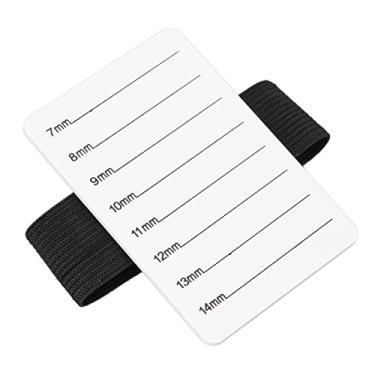 Imagem de Placa de mão para extensão de cílios, alça de pulso ajustável, palete para artistas de cílios e iniciantes, material plástico, 8x5.5cm, design portátil