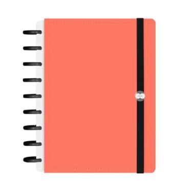 Imagem de Caderno De Disco Iscool Inteligente 140 Folhas Solid Fluor Laranja M+