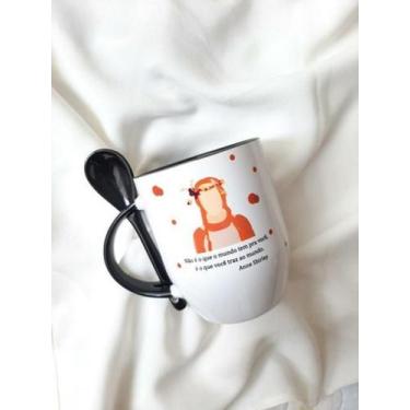 Imagem de Caneca De Colher Preta Da Série Da Netflix Anne With An E - Criattivis