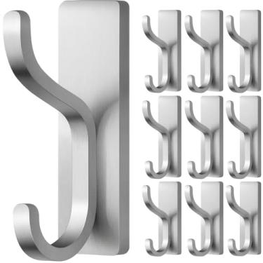 Imagem de pickpiff Pacote com 10 ganchos de parede para pendurar toalhas