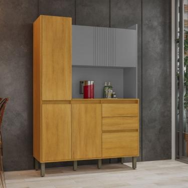 Imagem de Cozinha Compacta 6 Portas 2 Gavetas com Tampo Lucca CHF