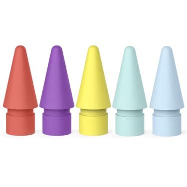 Imagem de Meliya Pontas de substituição para Apple Pencil Pro/2ª geração/1ª geração/USB-C, conjunto de pontas de iPencil com caixa de armazenamento, pontas de lápis para iPad Pencil (5 pontas)