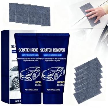 Imagem de Nano Sparkle Cloth Car Scratch Remover Paste for Vehicles, 2025 Upgrade Car Scratch Repair Kit to Erase Car Paint Scratches, Water Spots，Scuff Repair Polishing Wax Kit-2pcs (blue-405)