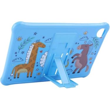 Imagem de Yuxyiony Capa para Blackview Tab A7 Kids Capa protetora de silicone macio fosco (azul)