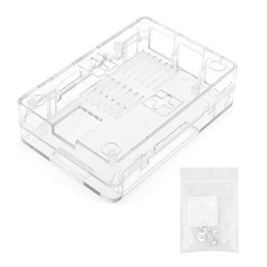 Imagem de LiebeWH Protetor para 3B 3B+, Tampa ABS Transparente Com Furos de Montagem do Ventilador de Resfriamento, para Acesso Total Aos Controles e Montagem na Parede