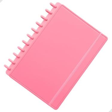 Imagem de Caderno Inteligente 11 Discos, Papelaria Fofa Divertida Criativa, Reutilizável para Estudos, Escola, Organização e Anotações, Material Escolar Criativo Volta as Aulas (Rosa)