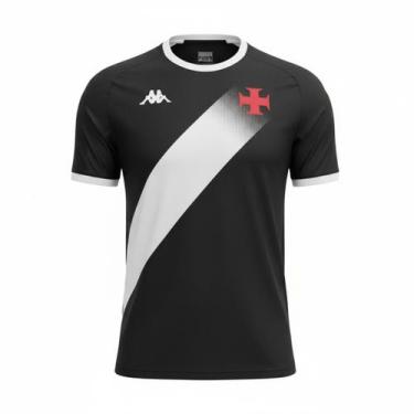 Imagem de Camisa Vasco da Gama Kappa Supp Graphik - Masculino Tamanho:PCor:Preto