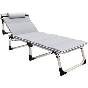 Imagem de LMJYU Cadeiras, cadeiras dobráveis, reclináveis de gravidade zero, poltronas reclináveis portáteis para terraço, poltronas reclináveis respiráveis ao ar livre