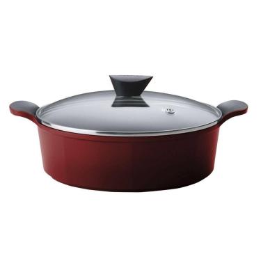 Imagem de Caçarola Rasa 28cm/4,8l Com Revestimento Cerâmico - Venn - Neoflam - Vermelha