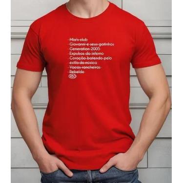 Imagem de Camiseta Camisa Algodão Feminina Masculina Adulto Banda Rebelde RBD MD