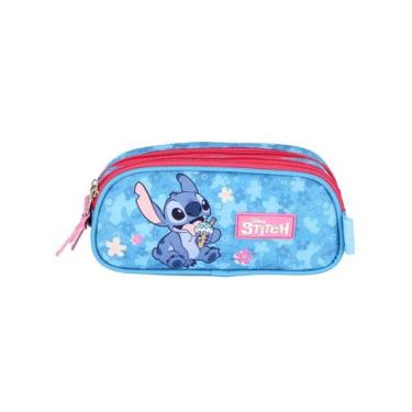 Imagem de Estojo Escolar Penal Triplo Luxo Premium LILO STITCH Original - Luxcel