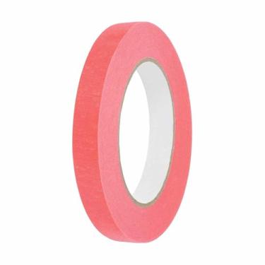 Imagem de HARFINGTON Fita adesiva colorida de 9/40.6 cm x 54.6 jardas, papel crepe universal, fita adesiva colorida para pintura de arte, desenho faça você mesmo, selagem de etiquetagem artesanal, rosa