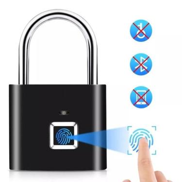 Imagem de Cadeado Inteligente Com Desbloqueio Por Impressão Digital