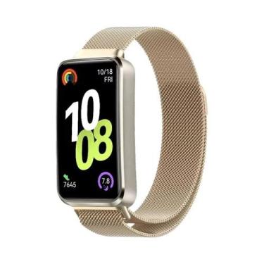 Imagem de Pulseira Confortável De Laço Milanes Para Huawei Band 10 9 8 Acessório