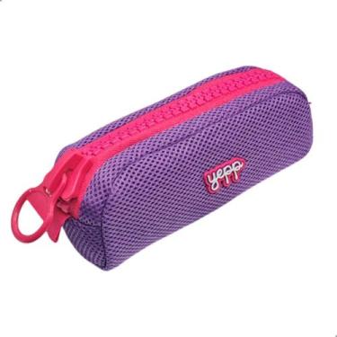 Imagem de Estojo Escolar Juvenil Poliester Telado Forro 23x8,5x8,5cm Yepp EST120